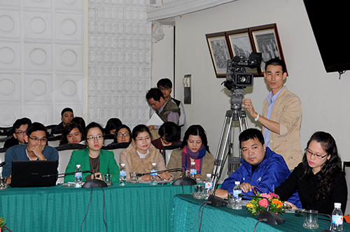 Buổi họp báo thu hút gần 60 phóng viên của các cơ quan báo chí tham dự