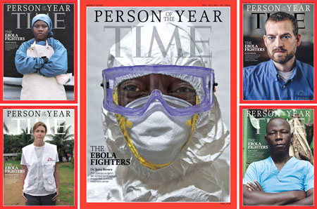 Những nhân viên y tế trong cuộc chiến chống Ebola được tôn vinh là Nhân vật của năm 2014