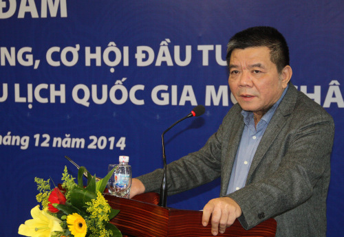 Ông Trần Bắc Hà, Chủ tịch HĐQT BIDV phát biểu tại buổi tọa đàm