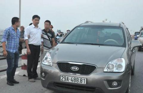 Chiếc xe ô tô mà Nguyễn Mạnh Tường dùng để chở xác chị Huyền đi phi tang