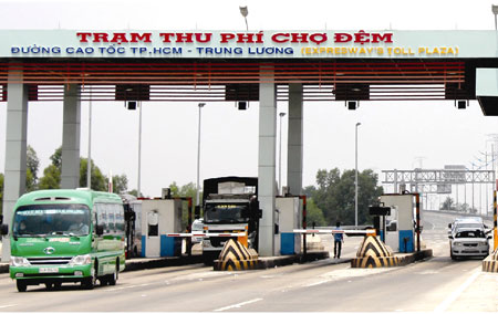 Trạm thu phí đường cao tốc TP HCM - Trung Lương, dự án được Công ty Yên Khánh mua quyền khai thác thu phí trong 5 năm