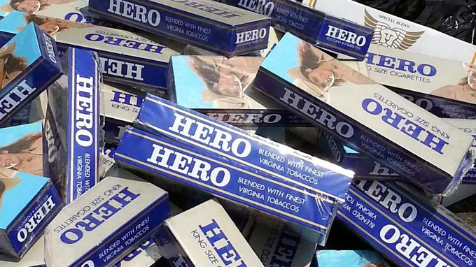 Thuốc lá Hero là một trong những nhãn hiệu được nhiều đối tượng nhập lậu