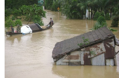 Quảng Nam là địa phương chịu nhiểu ảnh hưởng nặng nề bởi thiên tai (Ảnh VĐ).