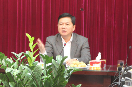 Bộ trưởng Đinh La Thăng chủ trì cuộc họp