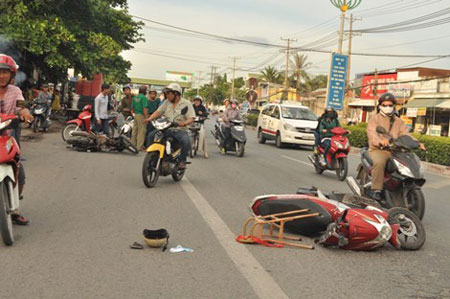 Hiện trường vụ tai nạn