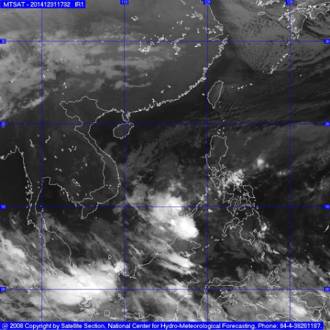 Bão Jangmi đã suy yếu thành áp thấp nhiệt đới 