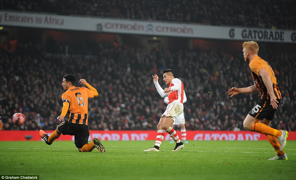 Alexis ghi bàn thắng thứ 2 cho Arsenal