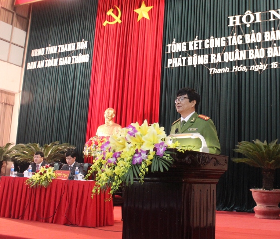 Đại tá Khương Duy Oanh - Phó giám đốc Công an tỉnh Thanh Hóa đưa ra đề xuất nên đẩy mạnh tuyên truyền ATGT trên các trang mạng xã hội