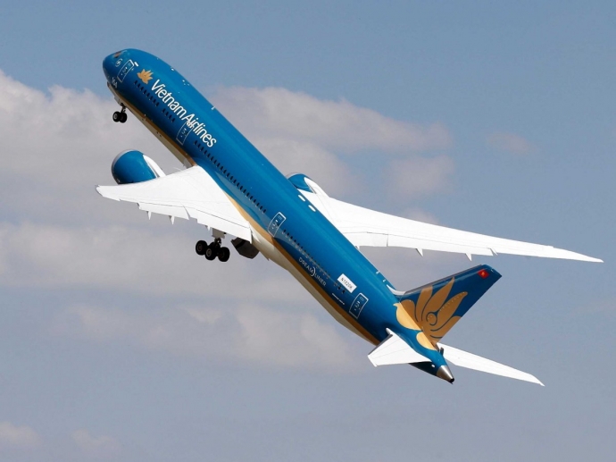  Boeing 787 Dreamliner của Vietnam Airlines bay tr