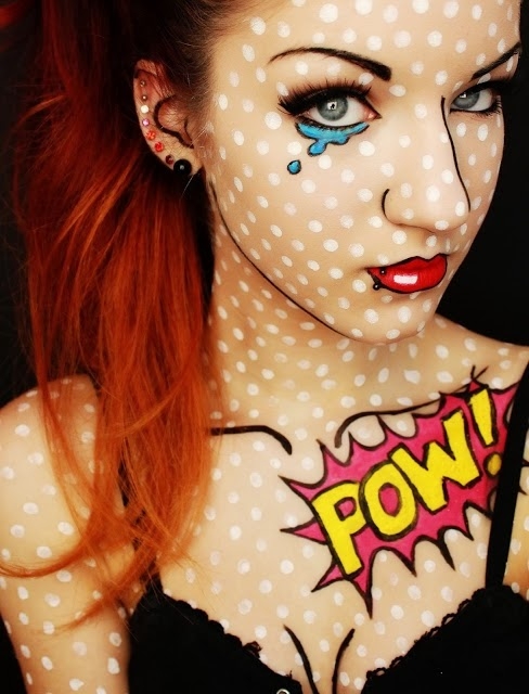 Comic-Book-Girl-Pop-Art-Halloween-Costume-and-Make