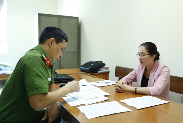 Cơ quan Công an làm việc với Phạm Thị Tâm