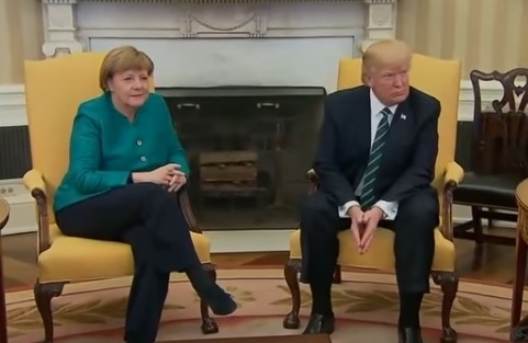 trump and merkel