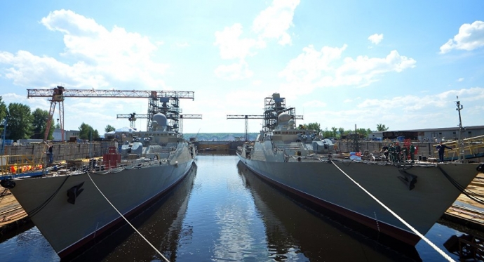 Hai tàu Gepard-3.9 mới nhất Nga đang đóng cho Việt
