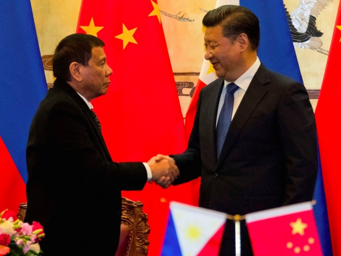 Lãnh đạo hai nước Philippines - Trung Quốc