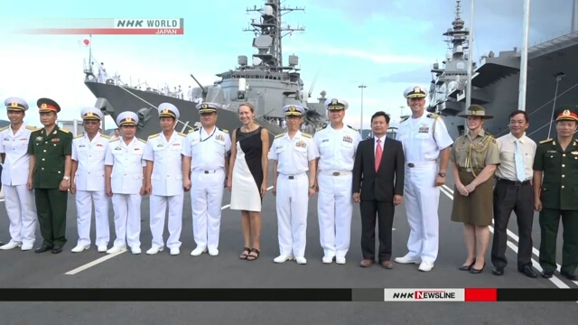 Báo Nhật đưa tin về chuyến thăm Việt Nam của 2 tàu