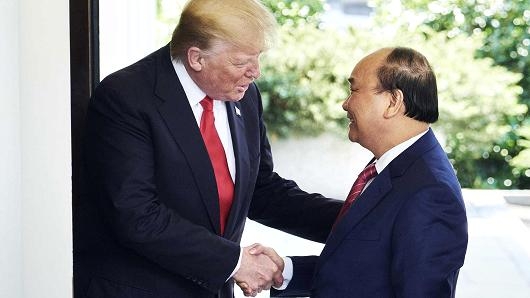 Tổng thống Mỹ Donald Trump tiếp đón Thủ tướng Việt