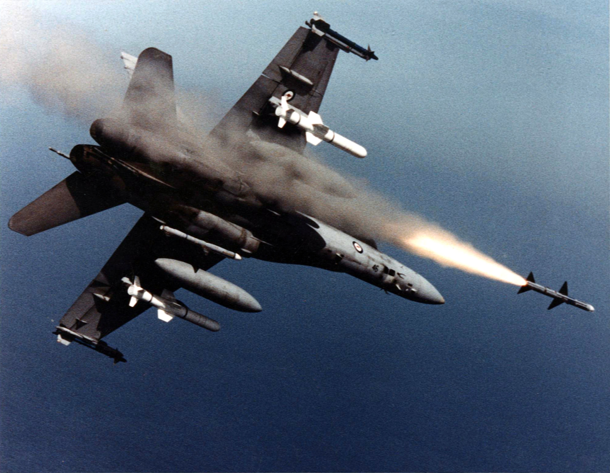 Australian_F-18A_Hornet_launches_Sparrow_missile_c