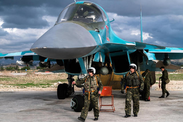 Chiến cơ Su-34 của quân đội Nga ở Syria