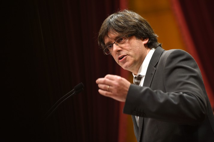 Thủ hiến vùng này Carles Puigdemont