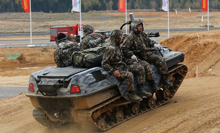 Một loại robot cơ động trợ chiến Nga đang thử nghi