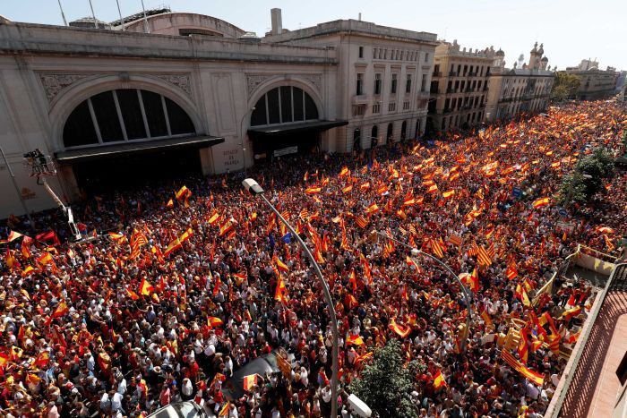 Biểu tình đòi độc lập ở Catalonia