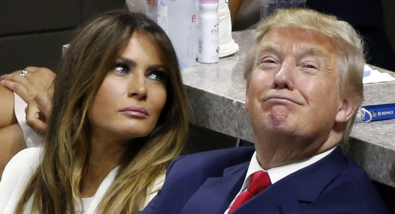 Tổng thống Mỹ Donald Trump cùng vợ Melania Trump