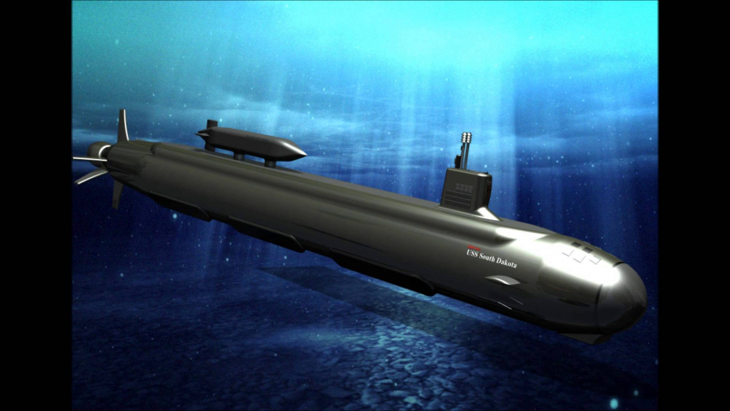 Mô hình tàu ngầm Mỹ hạ thủy tàu ngầm tấn công nhan