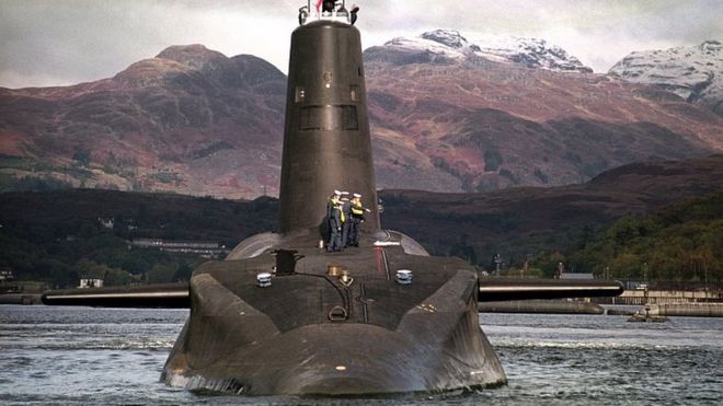 Tàu ngầm Vanguard của Hải quân Hoàng gia Anh