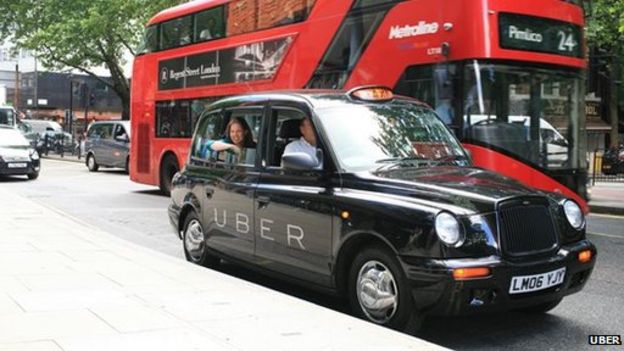 Dịch vụ taxi Uber ở London