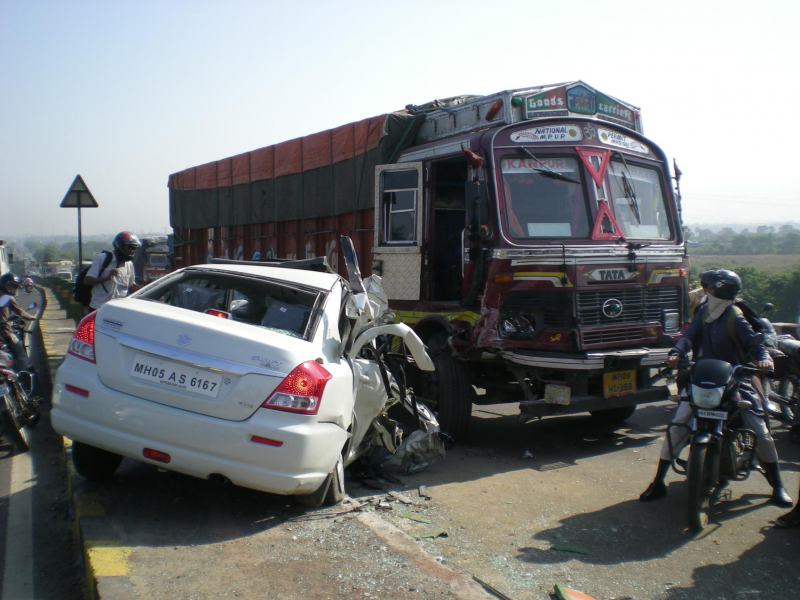 Một vụ tai nạn giao thông ở Ấn Độ