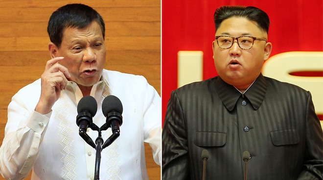 Ông Duterte và ông Kim Jong Un