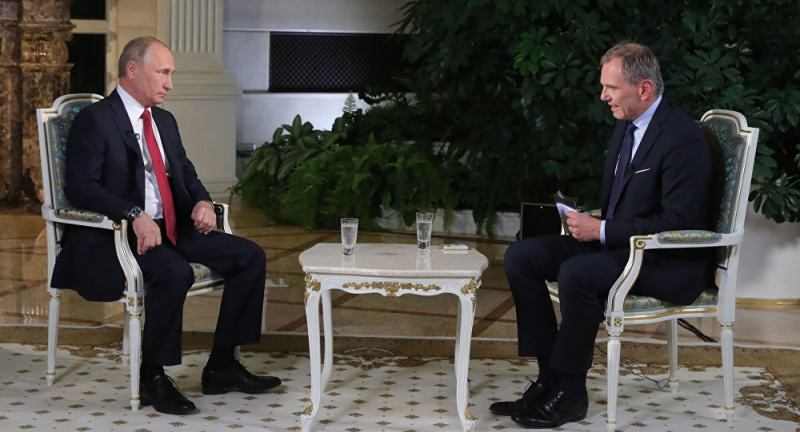 Tổng thống Nga trả lời phỏng vấn một nhà báo Đức