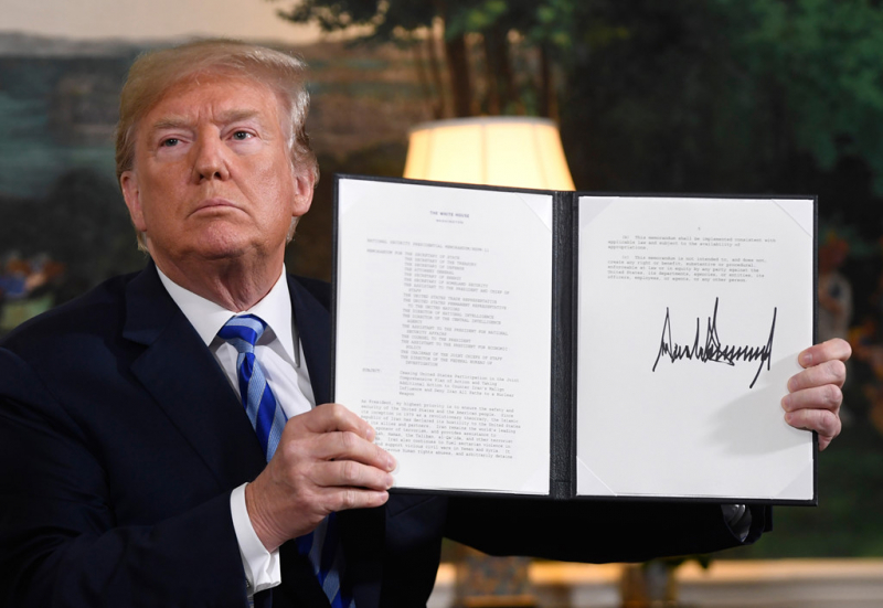 Trump xé bỏ thỏa thuận hạt nhân của Mỹ với Iran