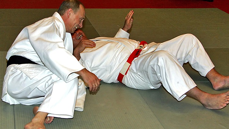 Ông Putin và người bạn tập Judo - ảnh minh họa