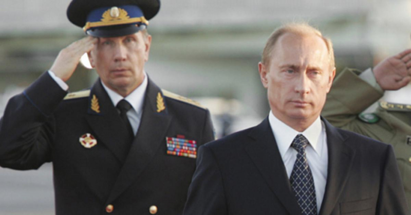 Ông Viktor Zolotov và Tổng thống Putin