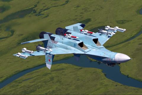 Pha trình diễn lộn ngửa của chiến cơ Su-35
