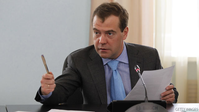 Thủ tướng Nga Medvedev