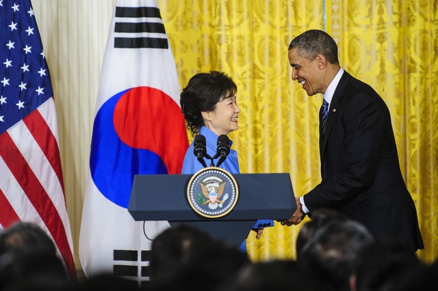 Tổng thống Hàn Quốc Park Geun-hye và Tổng thống Mỹ