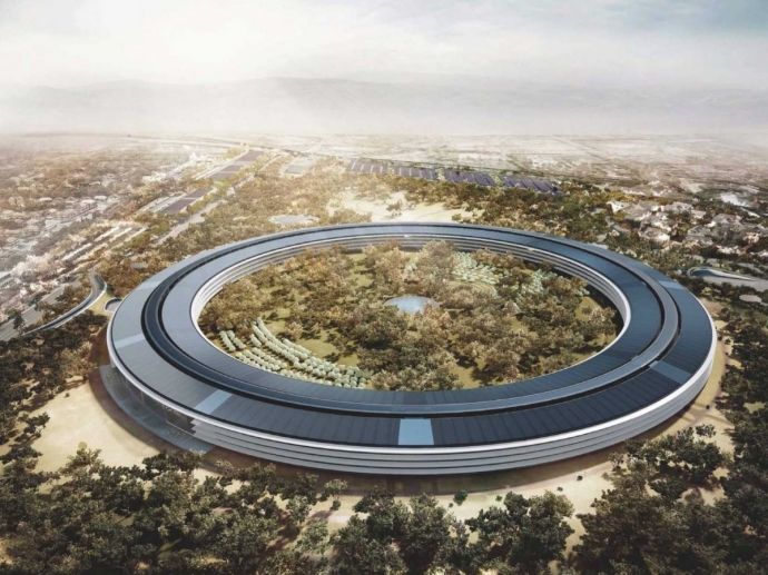 Phối cảnh hoàn thiện của Apple Campus