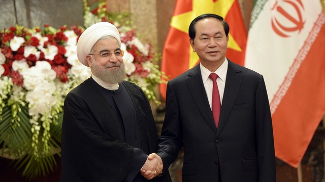Tổng thống Iran Rouhani và Chủ tịch nước Trần Đại 