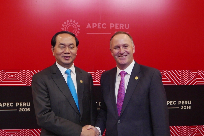 CTN Tran Dai Quang - TT NZ john Key