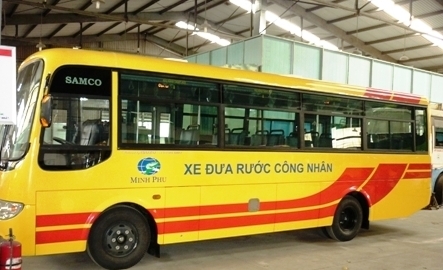 xe đưa rước công nhân