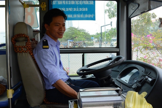 Nhân viên của tuyến xe buýt 86 (tuyến Bến Thành- Đ