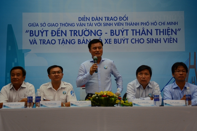 Ông Bùi Xuân Cường, Giám đốc Sở GTVT TP HCM phát b