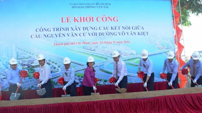 Lễ khởi công xây dựng nhánh cầu Nguyễn Văn Cừ