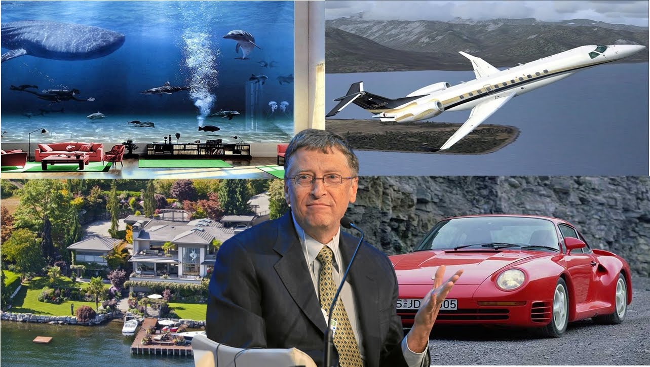 Bill Gates sở hữu biệt thự, chuyên cơ riêng, đặc b