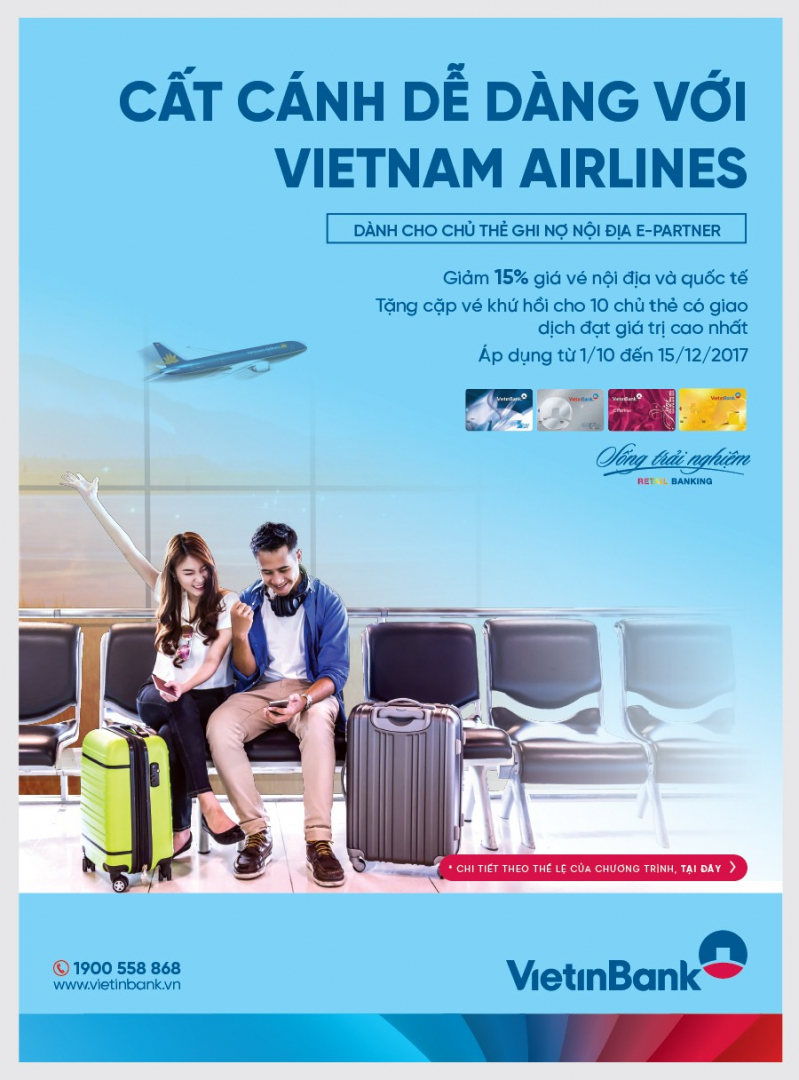 Poster Cat canh de dang voi Vietnam Airlines