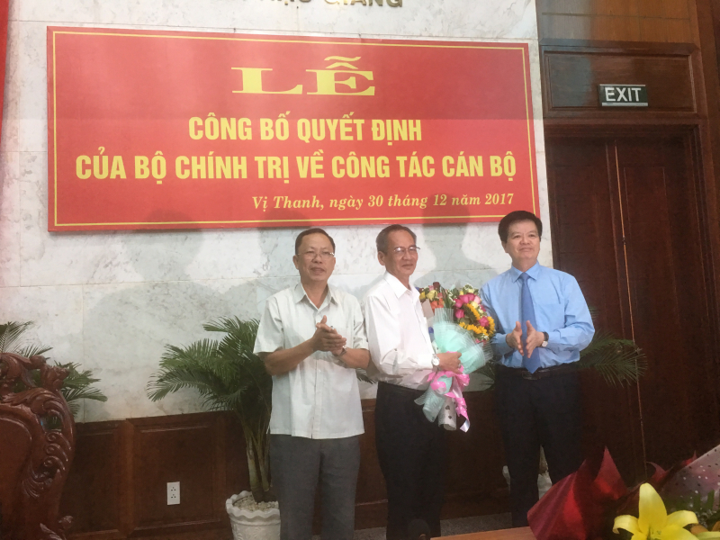 Tân Bí thư tỉnh ủy Hậu Giang Lự Văn Hùng