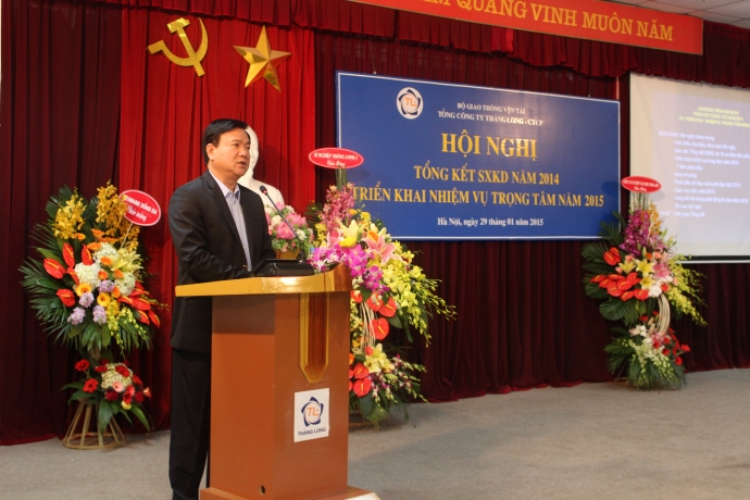 Bộ trưởng Đinh La Thăng phát biểu tại hội nghị sán