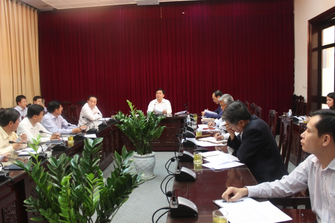 Bộ trưởng Đinh La Thăng chủ trì cuộc họp chiều qua